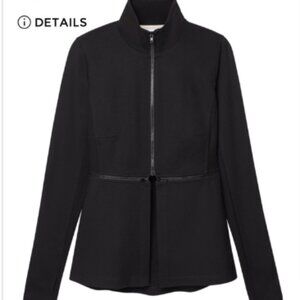 Black Jacket with Zip Crop detail